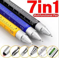 1pc 7 in 1 Multifunction Ballpoint Pen Stylus Screwdriver Ruler Level Tool Kit picture