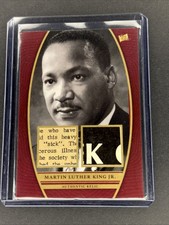 2024 Pieces of the Past Martin Luther King Jr. RED DUAL AUTHENTIC HISTORIC RELIC picture