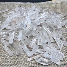 100g Lot Tibet Natural Clear Quartz Crystal Points Terminated Wand Specimen picture