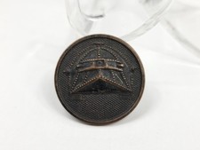 Antique WWI Original U.S. Army Tank Corps Armored Enlisted Collar Disc Pin picture