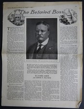Collier's, The National Weekly - Theodore Roosevelt Editorial by James Amos M436 picture