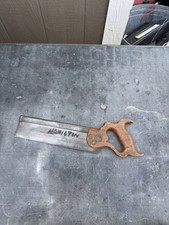 Vintage E.C. Atkins & Co 10” Blade Miter Back Tenon Saw picture
