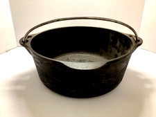 VINTAGE GRISWALD TITE TOP #8 CAST IRON DUTCH OVEN POT PATTERN 1278 BUTTON LOGO picture