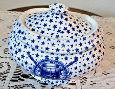 VINTAGE CROWNFORD CHINA STAFFORDSHIRE ENGLAND LIBERTY DRUM8 SUGAR BOWL EXCELLENT picture