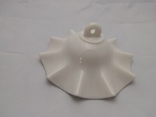 Antique White Milk Glass Smoke Bell 7.5