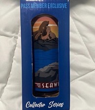 SeaWorld Pass Member Exclusive Collector Series Glass Cup Boxed picture