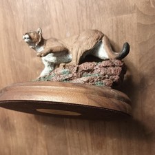 1983 great Animals of the American Wilderness Mountain Lion Sculpture Numbered picture