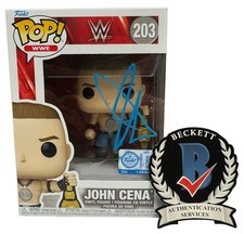 John Cena Signed Autograph WWE Funko Pop 203 Beckett BAS Never Seen 17 GOAT picture