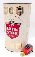Vintage Lone Star Beer Metal Trash Can Bin or Umbrella Stand - San Antonio Texas picture
