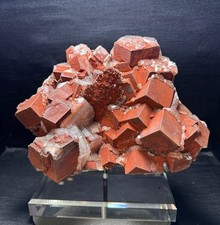 8LB Natural Red Calcite Cubic Crystal Cluster Mineral Specimen collection picture