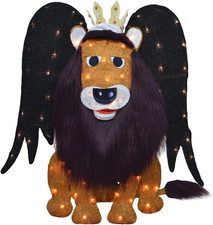 32 Inch LED Lighted Rudolph King Moonracer Island of Misfits 2-D Tinsel Outdoor picture