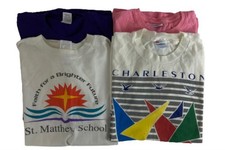 Lot of 4 Unisex Medium T-Shirts Souvenirs Charleston Sisters Oregon Virginia picture