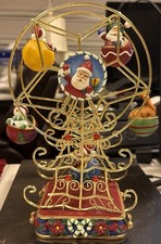 266-Vintage Studio Nova Christmas Ferris Wheel Musical Rotating Figurines picture