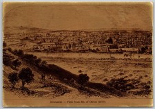 Jerusalem from Mount of Olives - Cards of Yesteryear (6X4in) Gold Color Postcard picture