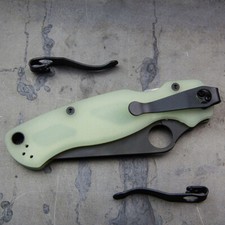 Titanium Deep Carry Pocket Clip For Spyderco Knife Para 2,3 Yojimbo Manix 2 G-10 picture