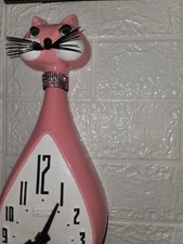 Rare 50s/60s Spartus Here Kitty Kitty June Cleaver's Kitty. Fully Functional. picture