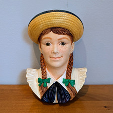 Vintage 1990 Legend Products Anne of Green Gables Chalkware Style Wall Decor picture