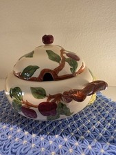 Vtg Franciscan Apple Tureen & Lid Footed 3 Quart Ceramic Covered Server picture