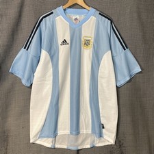Argentina National Team 2002-04 World Cup Jersey adidas UK Made Large Size picture