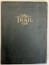Antique 1918 Norman Oklahoma High School Yearbook The Trail Annual HS WWI Book picture
