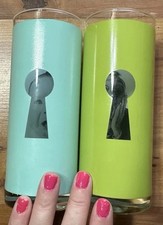 VTG MCM MID CENTURY MODERN PROPAGANDA BLENDO DRINK GLASS PEEP HOLE KEY CRY BABY picture