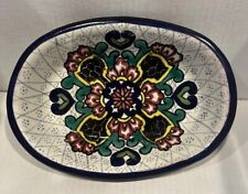 Talavera mexican pottery Dish Signed picture