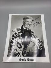 Hank Snow Autographed Hand Signed Headshot 8