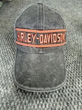 Harley-Davidson Racing Gray Adjustable Hat One Size Classic Logo Cap Motorcycle picture