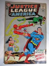 Justice League of America #25 Outcasts of Infinity, VG/F, 5.0, OW Pages picture