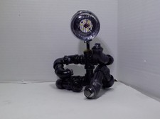 Steampunk Table Lamp, Creative Pipe Robot Lamp with Electric Guitar  picture