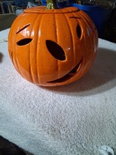 Vintage Halloween Jack-O-Lantern Pumpkin Ceramic picture