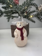 VTG Tim Jumper Hand Carved Wood Polar Bear Figurine Folk Art Hingham MA OOAK EVC picture