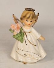 Vintage Birthday Angel Figurine April Enesco Japan picture