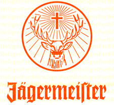 Jagermeister Sticker 80mm length | toolbox, car window, laptop Set of 2 picture