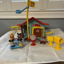 VTG Hasbro Weebles Romper Room Disney MICKEY MOUSE CLUB CLUBHOUSE Playset 1976 picture