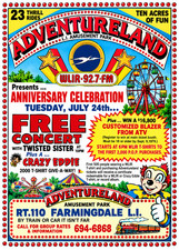 Vintage Adventureland Amusement Park Ad Magnet - Farmingdale, New York picture