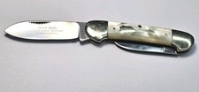 1999 Bull Dog Brand Canoe 2 Blade Folding Pocket Knife With Delrin Handles Germy picture