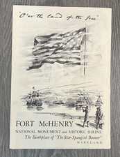 Vintage 1954 Fort McHenry National Monument Maryland Shrine Brochure Pamphlet picture