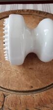 ANTIQUE WHITE IRONSTONE PORCELAIN RARE HAND HELD MEAT TENDERIZER WITH SPIKES GRT picture