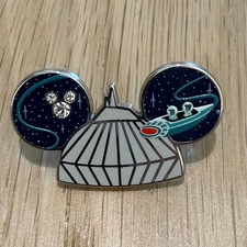 Hidden Mickey Disney Pin 2026 Disneyland - Ear Hat - Space Mountain Super Chaser picture