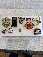 Vintage Sports Pin Lot 1988 Reds All Star Game 1996 Atlanta Olympics WIBC Bowlin picture