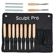 Wood Carving Set Hand Chisel Set 12 Piece Professional Woodworking Gouges Kit picture