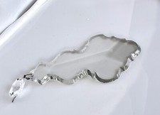 Vintage Large Glass Prism Chandelier Crystal Pendalogue-Glass-Sconce-Luster picture