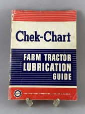 Vintage 1959 CHEK-CHART Farm Tractor Lubrication Guide OLIVER, IH, MASSY FORDSON picture