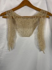 Antique European Lace Collar with Attached Sleeve Extensions, Early 20th Century picture