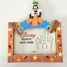 Vintage Disney World Goofy 3D Magnetic Photo Frame 3x4 Rubber Souvenir Gift picture