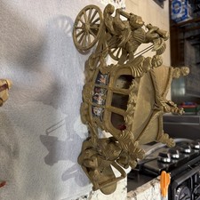 Rare Vintage Hand Carved Wood QUEEN ELIZABETH Coronation Coach picture