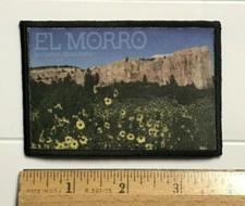 The Majestic Bluff Sandstone Flowers El Morro National Monument Souvenir Patch picture