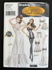 Simplicity Couturier Doll Clothes Vintage Lingerie Pattern 9527 New Uncut One Sz picture