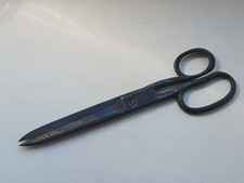 Antique Vintage Tailor Scissors Shears Metal Tool Stamped Metart SSM USSR picture